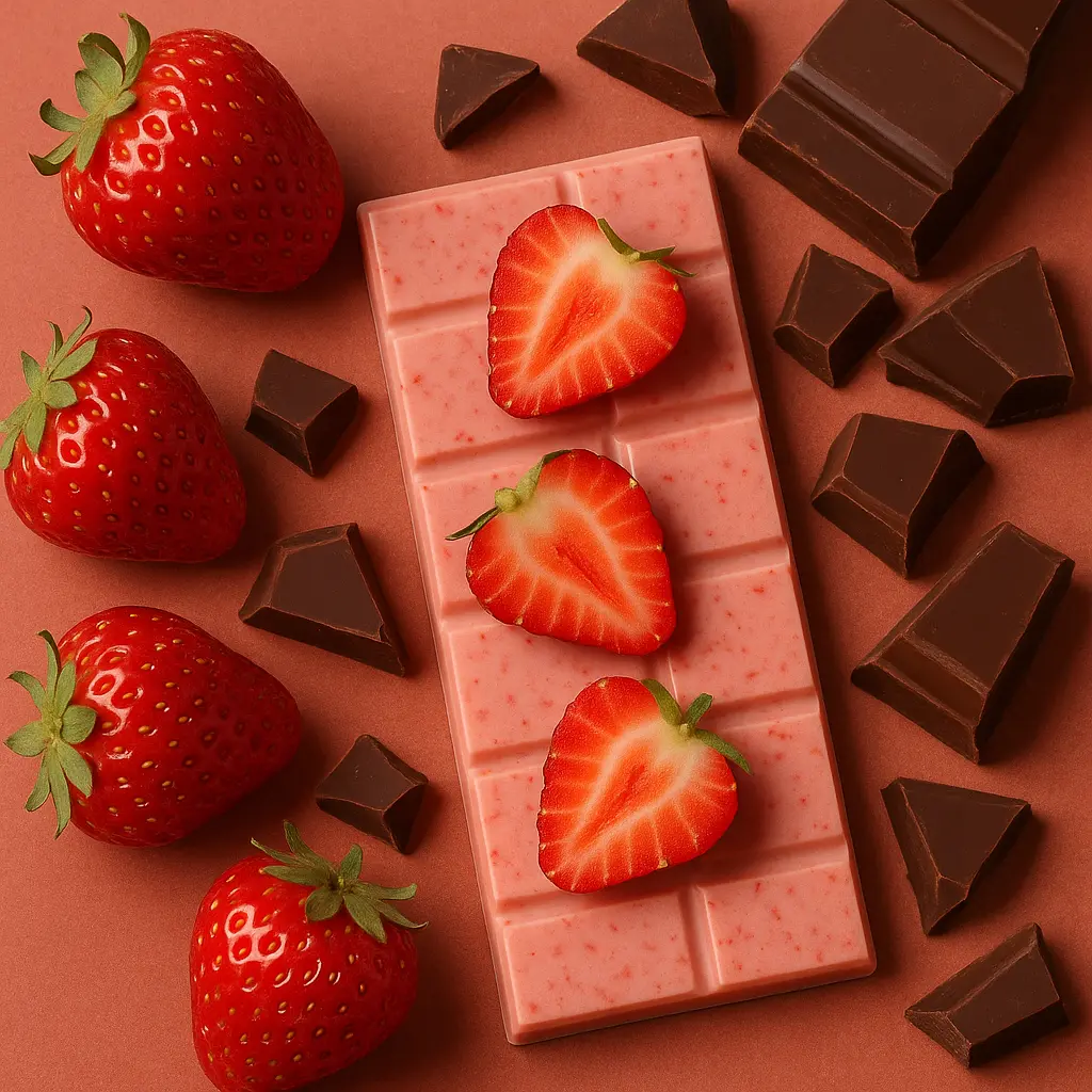 🍓 Strawberry Delight Chocolate Bar – Swe